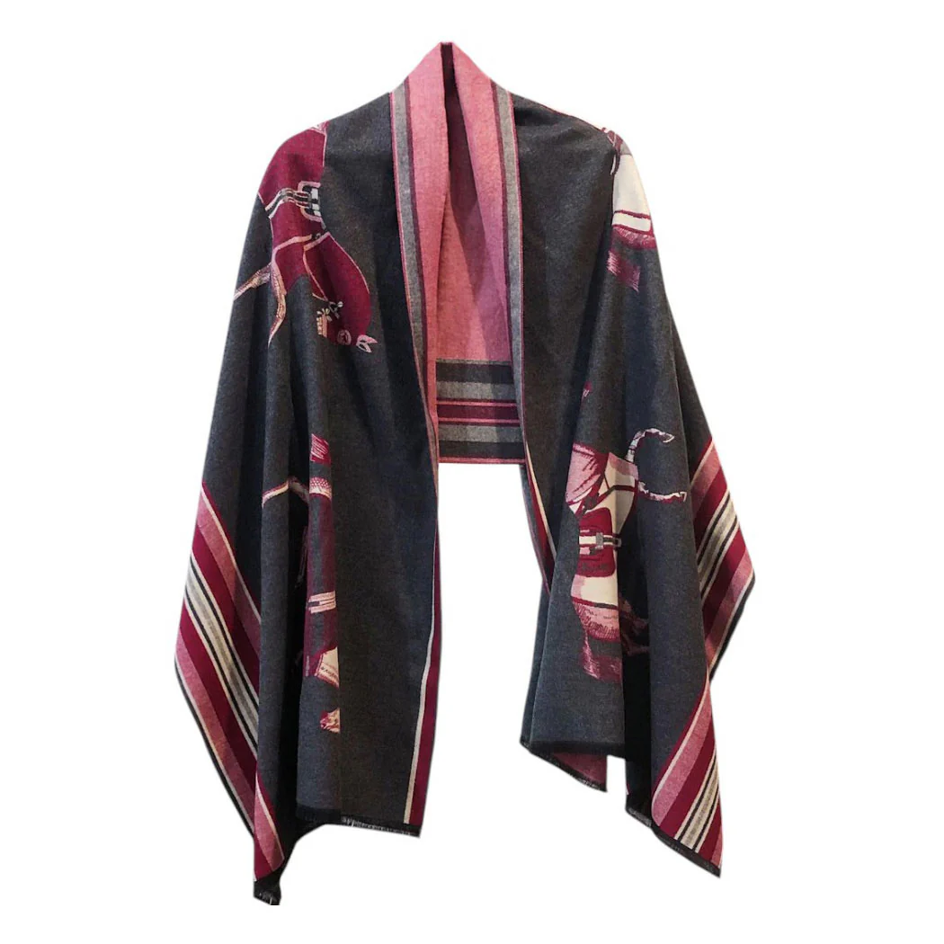 AWST Int'l Horses in a Row Acrylic Cashmere Scarf Questions & Answers
