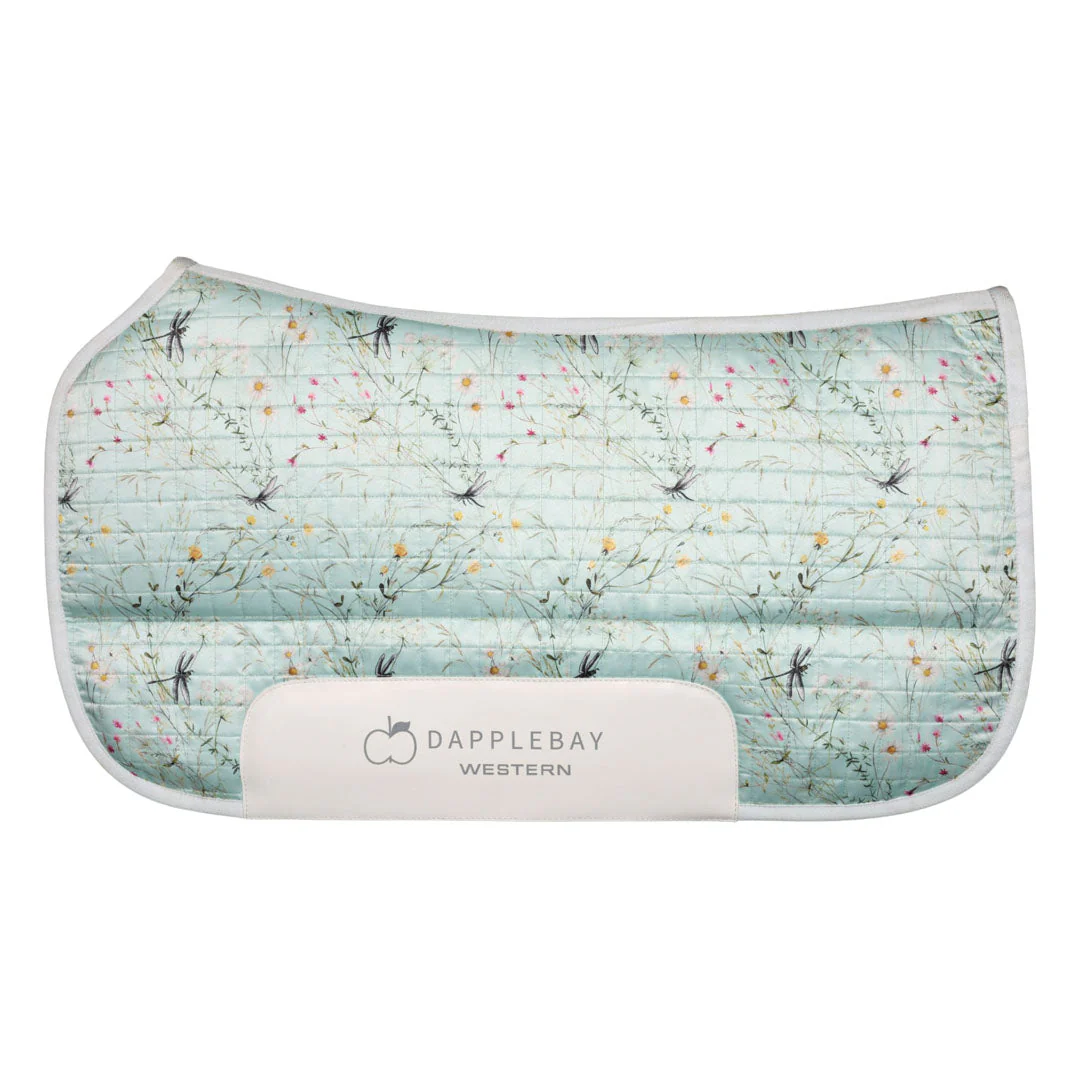 Dapplebay Dragonfly Meadow Western Saddle Pad-Green Questions & Answers